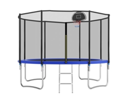 Cama exterior de metal 366 cm reforçada para crianças e adultos