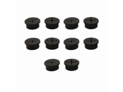 10 Peças De Grommets De Silicone Flexível Para Mesa Tapar Orifícios De Cabo 25mm Preto 25mm Negro
