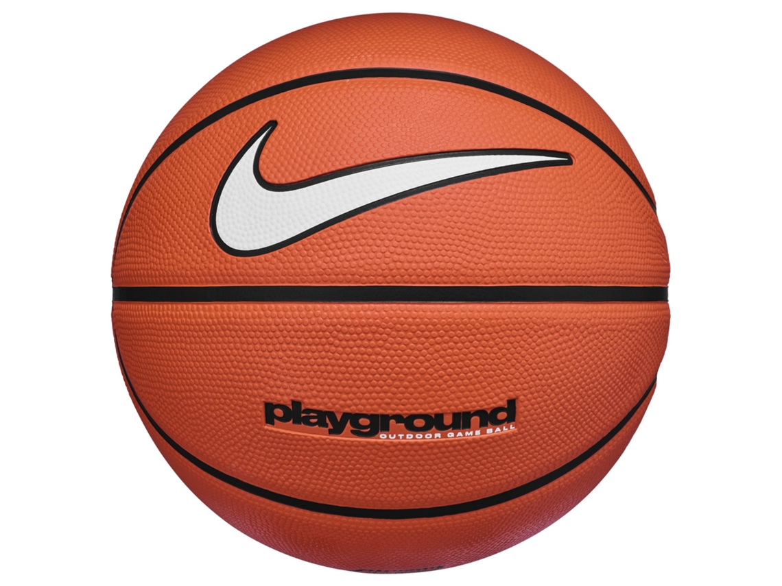 Tênis De Basquete Nike Playground Para Quadra Externa, Tamanho 6, Laranja E Preto, Com Borracha.