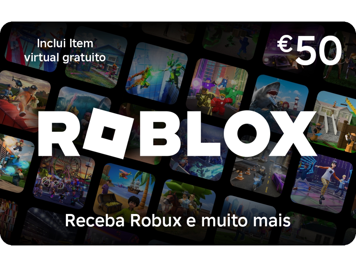 Cartão Presente ROBLOX 50 Euros (Formato Digital)