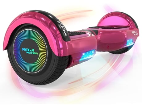 Hoverboard MEGA MOTION 6.5'' Bluetooth e LED Lights A03 Rosa