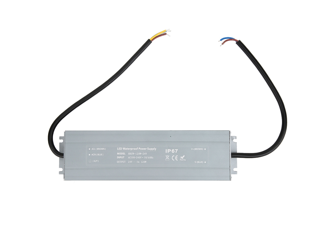 Fonte de Alimentação LED 120W 24V IP67