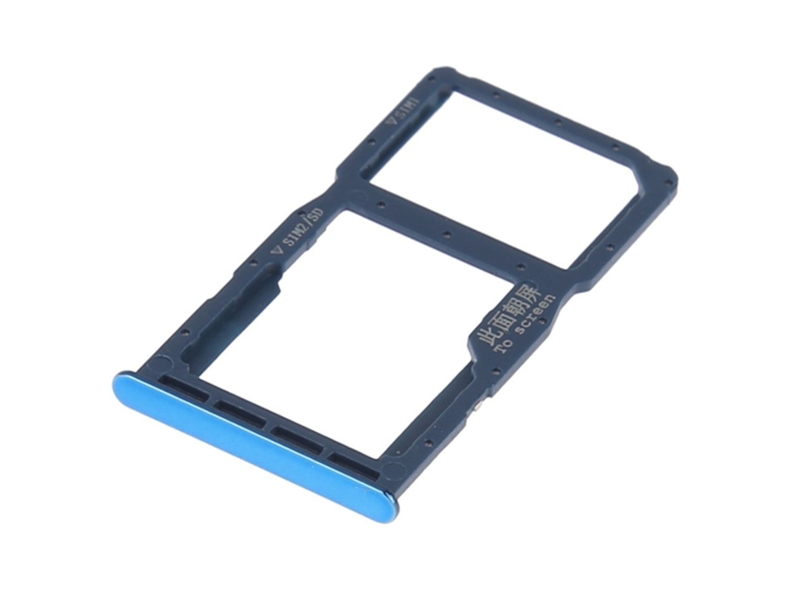 Bandeja para cartão SIM/Micro SD compatível com Huawei P30 Lite / Nova 4e Azul