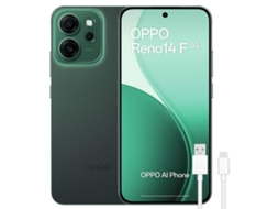 Smartphone OPPO Reno14 F 5g 8gb+256gb Verde, Cámara 50 Mp, Batería 6000 Mah
