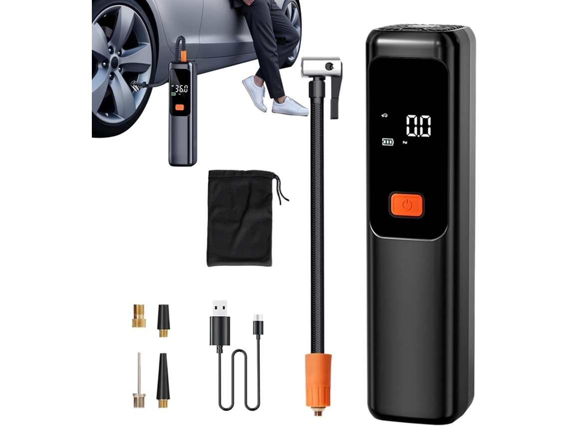 Compressor De Ar Para Carro, Compressor Recarregável Com Desligamento Automático.