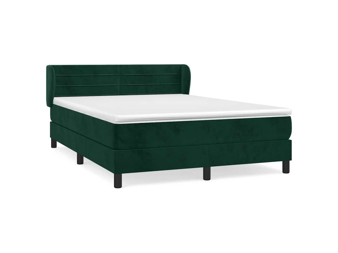 Box Spring Bed, Box Spring Beds Vidaxl Verde Veludo (140 X 190 Cm)