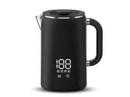 Chaleira Elétrica 1,7l 1500w Aço Inoxidável 304 com Display Digital e Isolamento Térmico S/MARCA