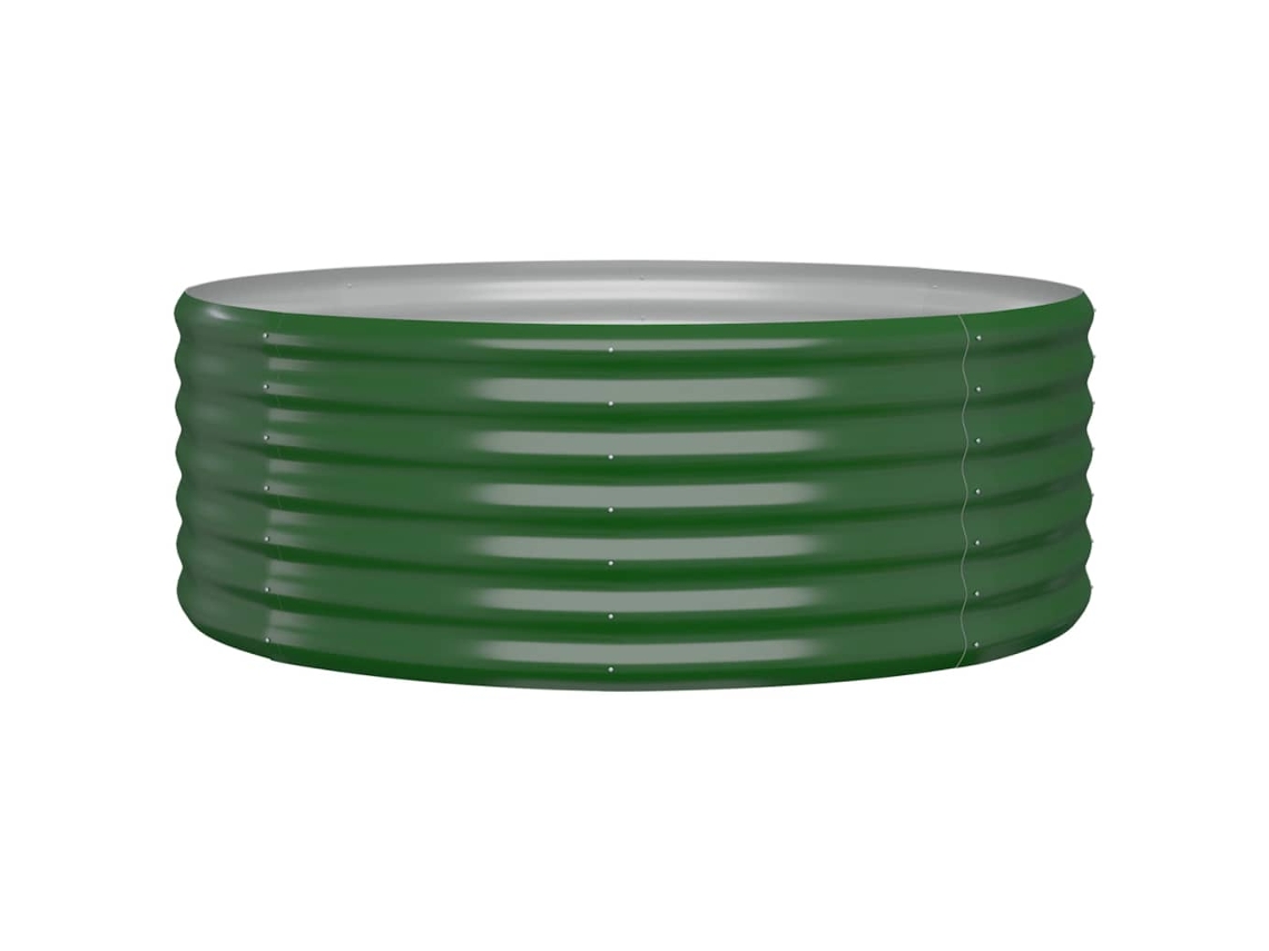 Garden Raised Bed, Garden Raised Beds Vidaxl Verde Aço (100 X 100 X 36 Cm)