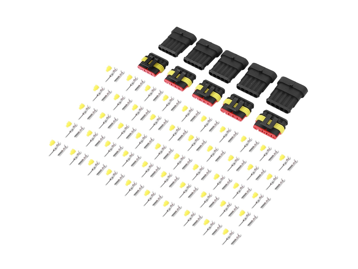 Conector Elétrico Impermeável De 5 Pinos 5 Conjuntos
