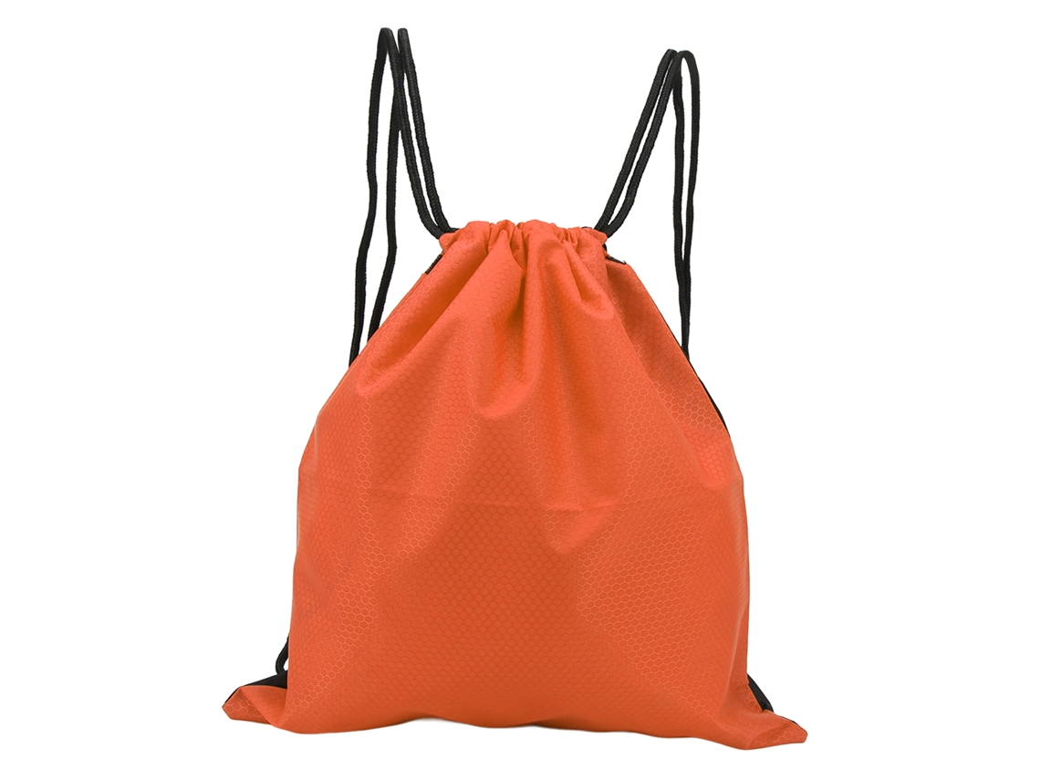 Mochila de Corda Esportiva Laranja Resistente À Água