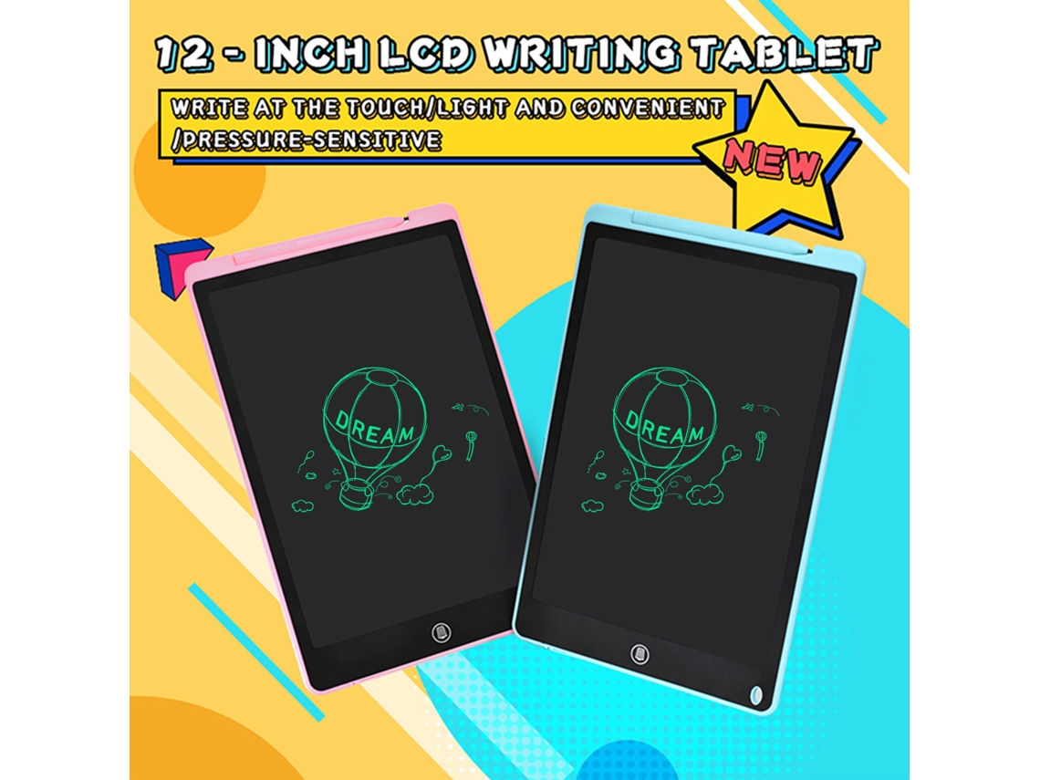 Tablet de Escrita LCD 12 Polegadas Tela Monocromática com Caneta S/MARCA