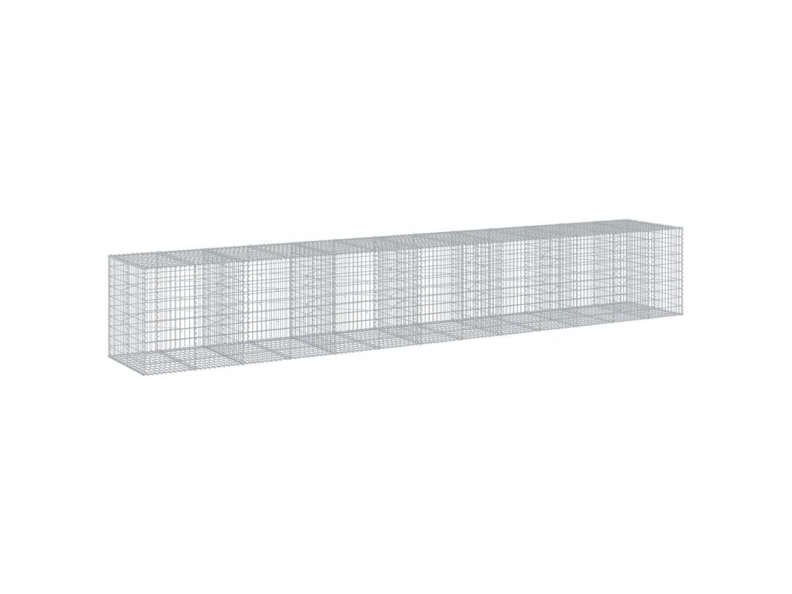 Gabion Basket, Gabion Baskets Vidaxl Prateado Ferro (650 X 100 X 100 Cm)