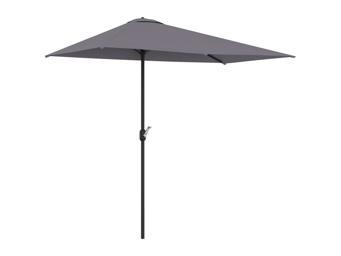 Guarda sol Retangular 230x130x245cm para Parede,meia Sombra com Manivela,proteção Uv 30+,impermeável,cinza ideal para Varanda,terraço e Jardim BTFORUS