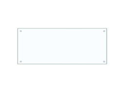Kitchen Backsplash, Kitchen Backsplashes Vidaxl Transparente Vidro (100 X 40 X 0.6 Cm)