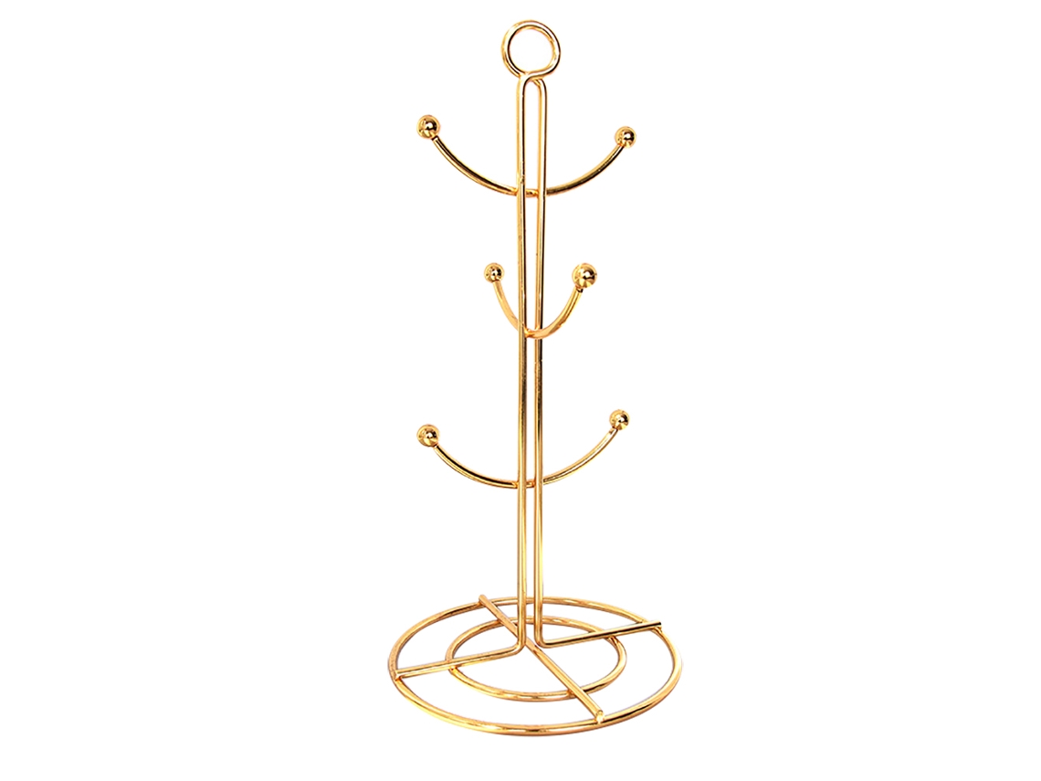 Suporte De Metal Para Canecas Café E Chá, Elegante Organizador Com Hastes Inclinadas Cima, Ideal Exibir Suas Xícaras Segurança. A Cozinha.
