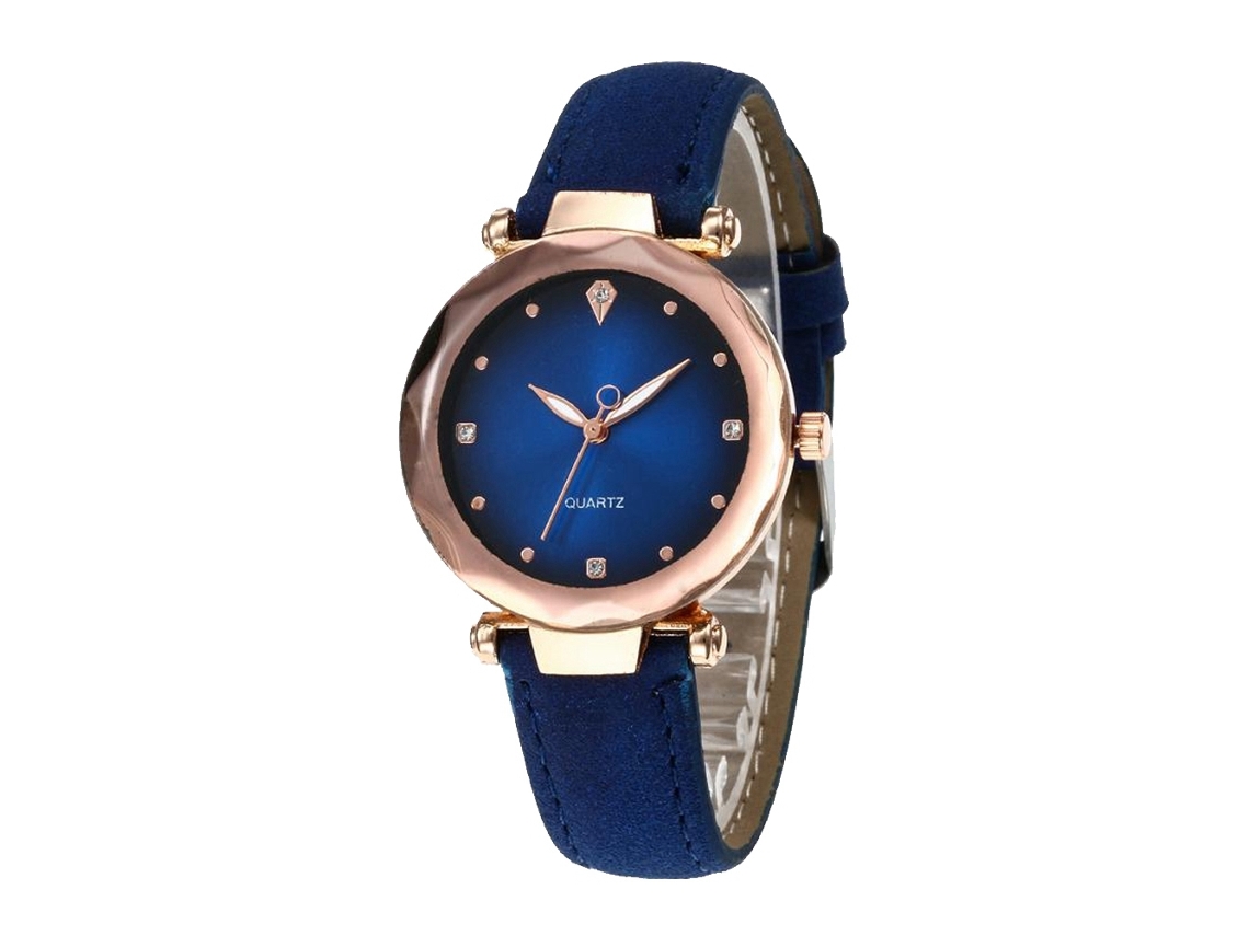 Reloj Deportivo De Cuero Con Correa Simple Y Moderno Estilo Universal (azul Real)