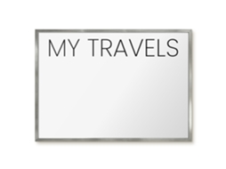 Magnetic Wall Board My Travels For The Office Espelharte (70x50 Cm)