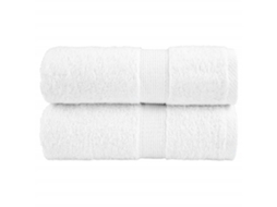 Toalhas de Lavagem Premium Solund, 2 Unidades, Brancas, 30x30cm, 600gsm BRILVIBERA