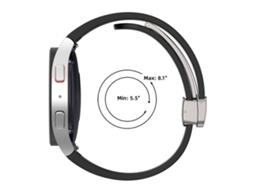 Correia de Silicone com Fivela de Aço para Samsung Galaxy Watch5 Pro e Watch6 CHABERLU