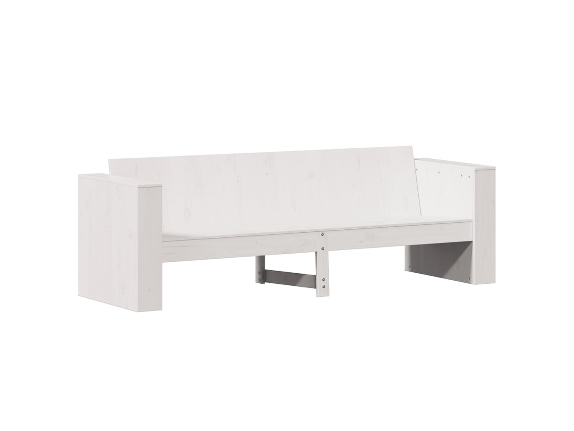 Garden Sofa, Garden Sofas Vidaxl Branco Madeira De Pinho (189 X 60 X 62 Cm)