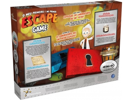 Jogo de Tabuleiro SCIENCE4YOU O Meu Primeiro Escape Game (Idade Mínima: 8  anos)