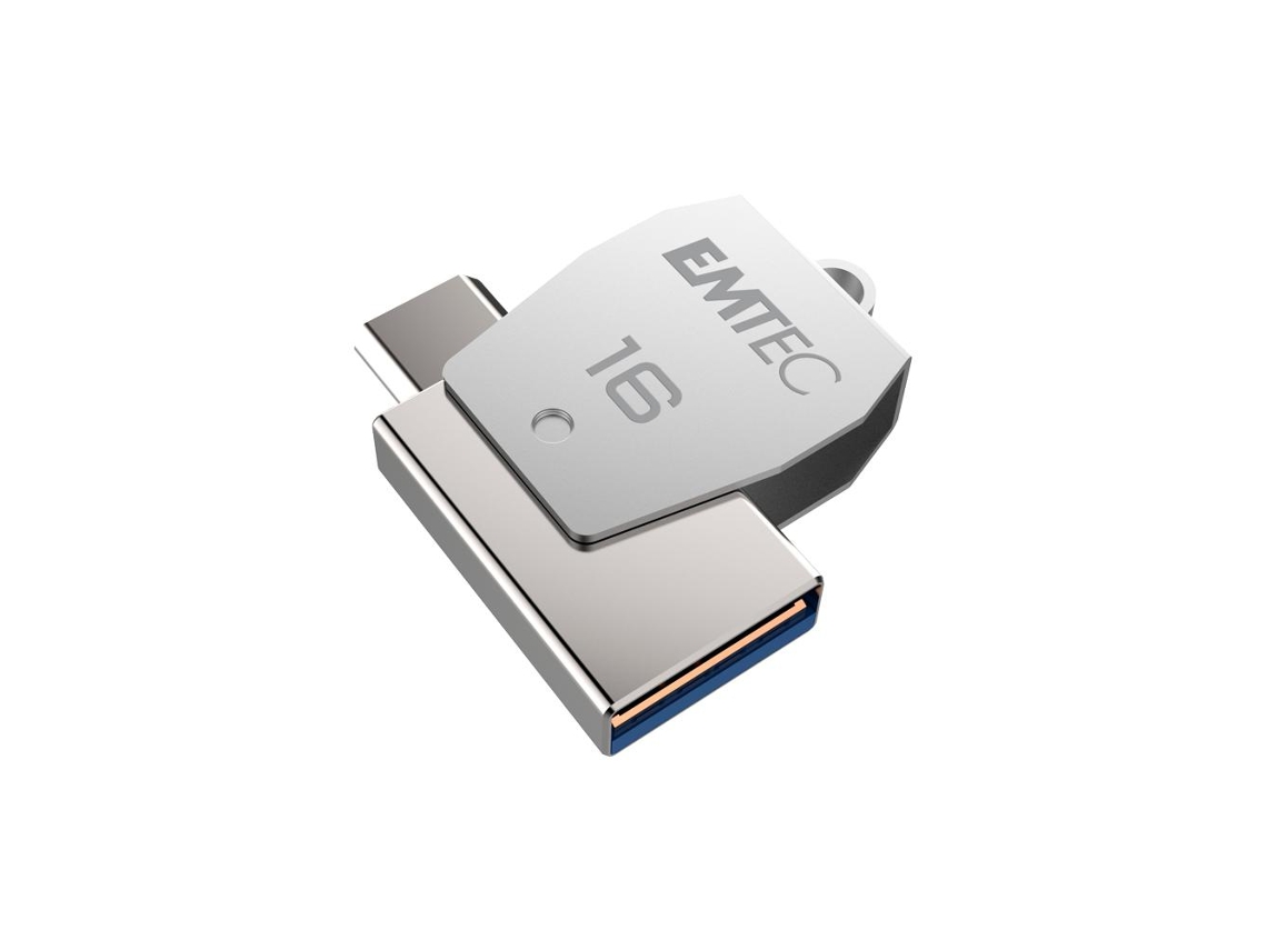 Pen Drive Emtec Dual T250 Usb2.0 + Type-C 16Gb