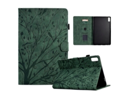 Capa Para Tablet Lenovo Tab P11 Gen 2 Fortune Tree Pressure Flower Em Pu Com Função De Ativação/suspensão.