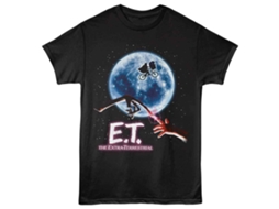 Unisex Adult T-shirt Rockinstone E.t. Moon Blacksizexxxl