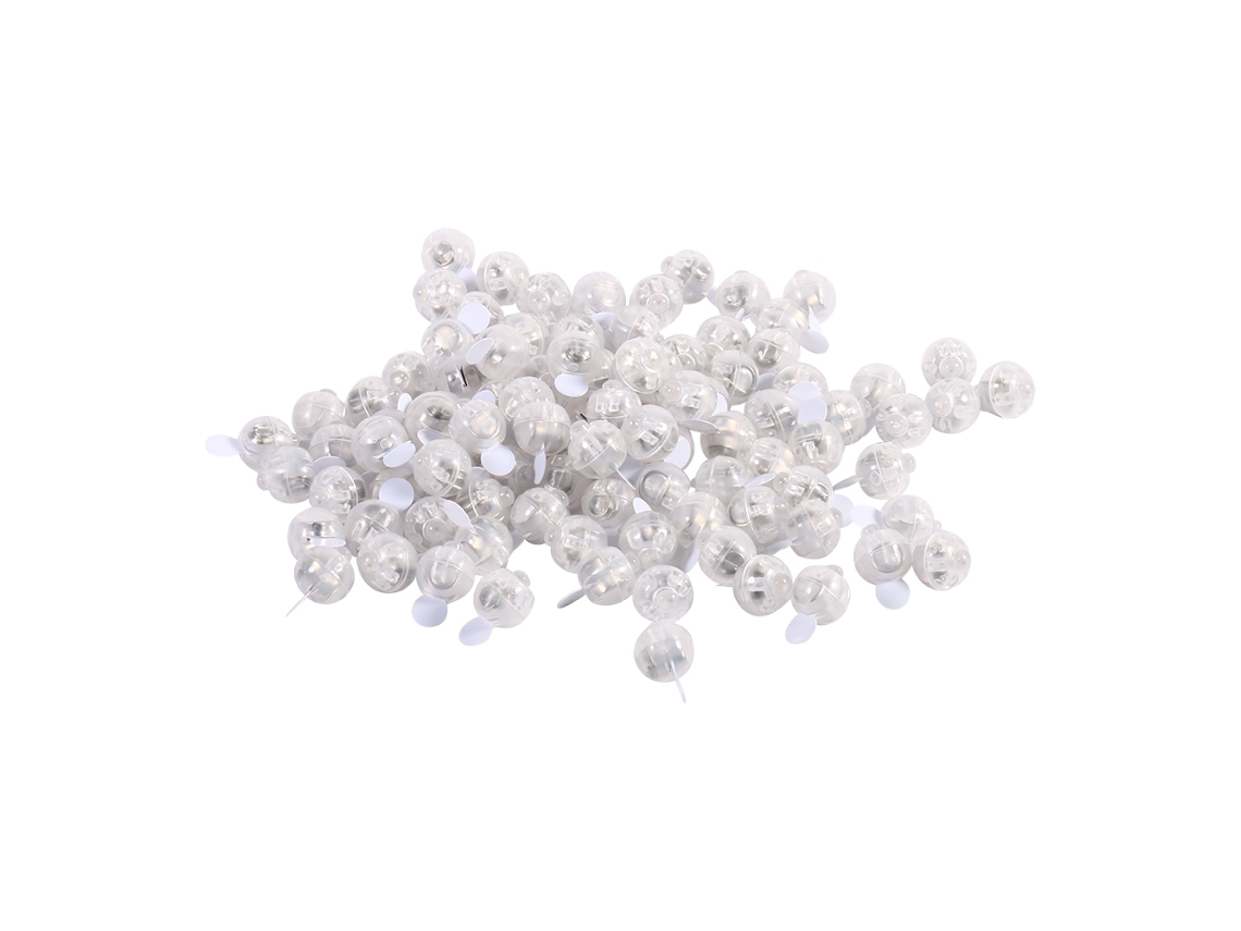 100pcs Lâmpadas Led de Bola Balão Rgb Flash Decor Natal Casamento Festa S/MARCA