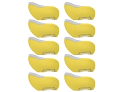 Conjunto de 10 Capas Protetoras BRILVIBERA com Janela Transparente, amarelas