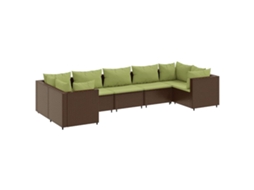 Garden Lounge Set, Garden Lounge Sets Vidaxl Marrom Rattan / Vime (n/a)