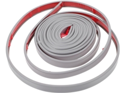 Fita De Borda Adesiva Para Móveis 16mm X 5m Cinza Autoadesiva Flexível E Durável Armários Bancadas Restauração Proteção