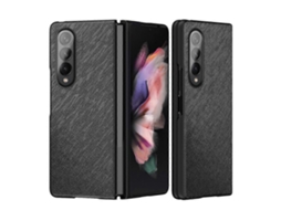 Capa Protetora Dobrável Com Padrão Cruzado Para Samsung Galaxy Z Fold4 5g