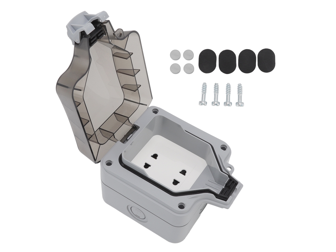 Tomada E Interruptor Laxiscreed Ip66 10a Resistente À Água E Poeira, Superfície Montada, Certificada Ce