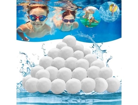 Bolas de Filtro Afxxe Bola de Filtro de Piscina Reutilizável de 1300G Substitui Areia de Filtragem de Piscina Adequada para 27 Sistemas SSS