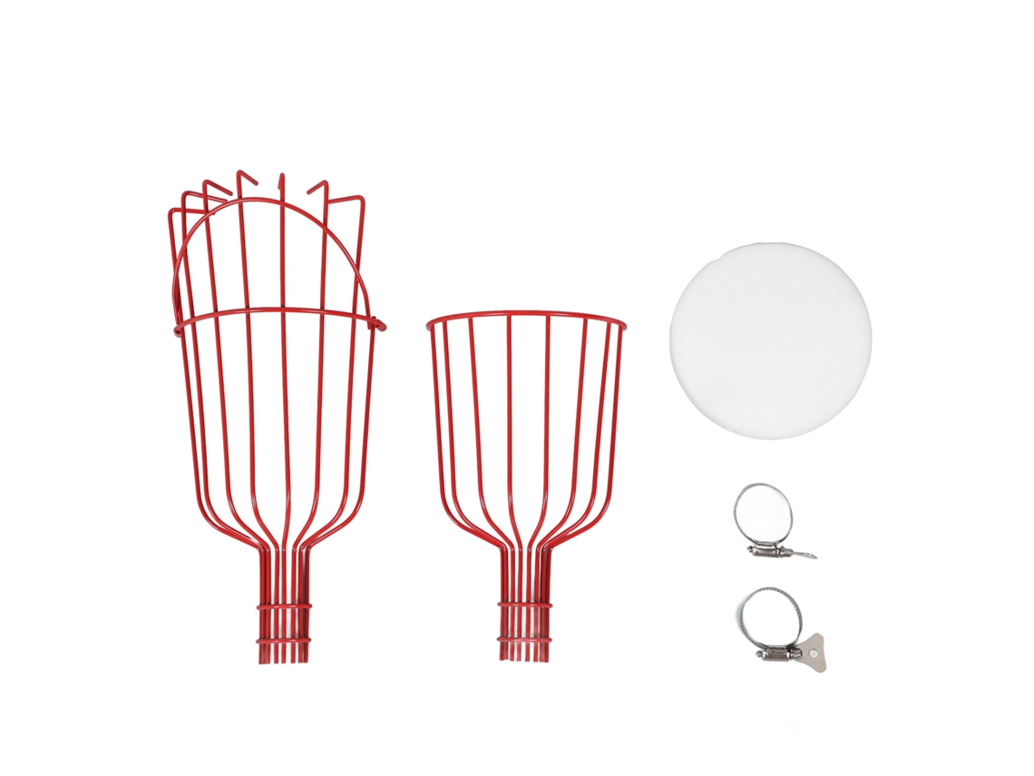 Cesta Colhedora de Frutas Desmontável com Acessório de 3cm Vermelho com S/MARCA
