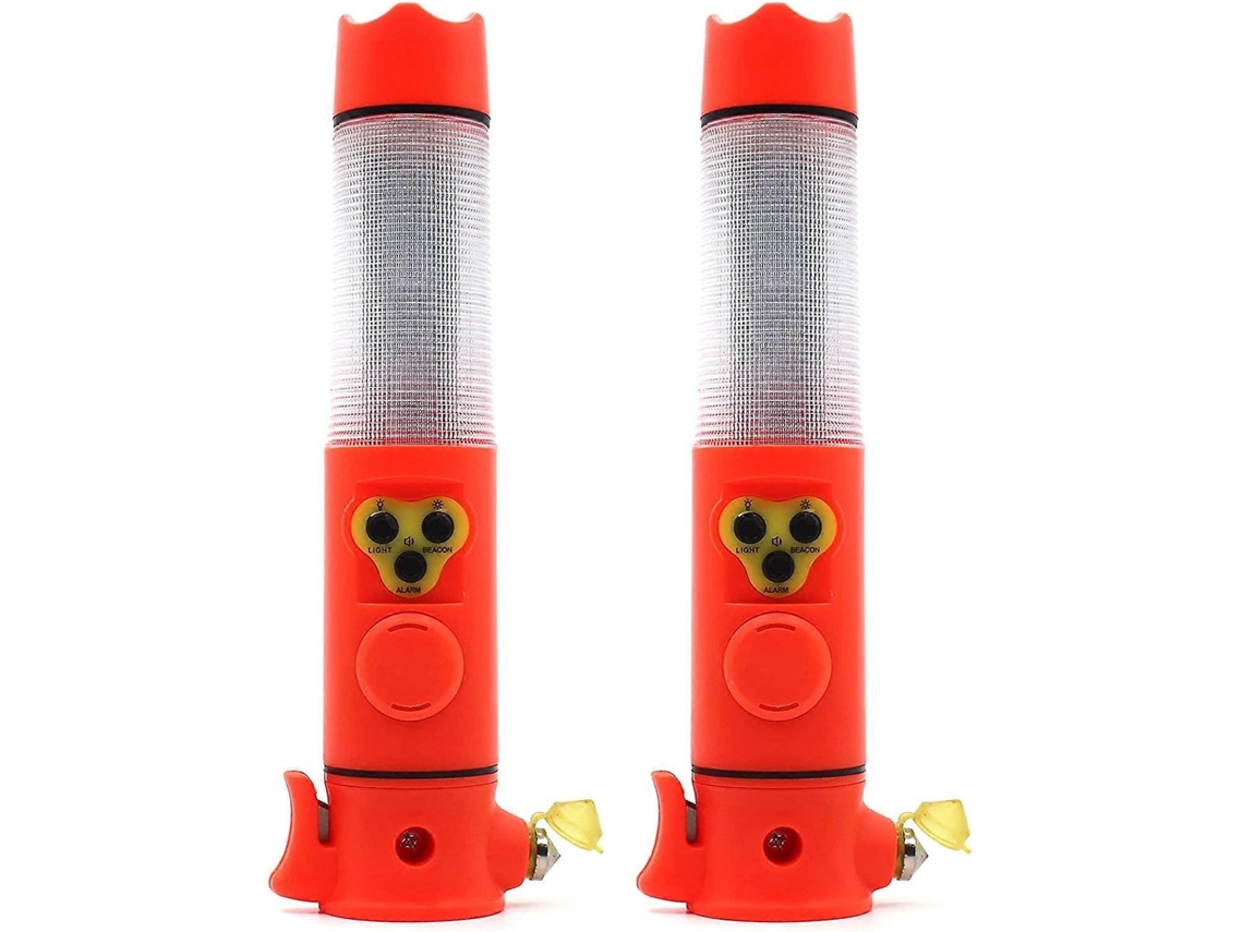 Lurelia Kit 2 Lanterna Led 6 Em 1 Com Martelo De Emergência E Corta-cintos
