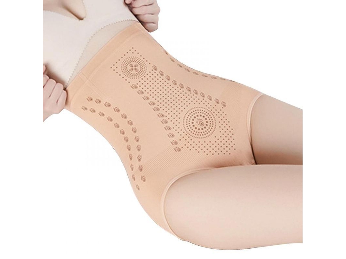 Fajas Modeladoras para Mulher Fibra Única com Controle Abdominal e Elevação Glútea 2XL Bege S/MARCA