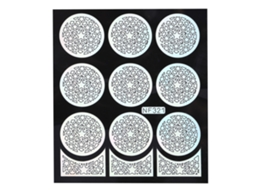 Sticker De Arte De Unhas Modelo De Flor Stencil Decalques Para Manicure Nf320