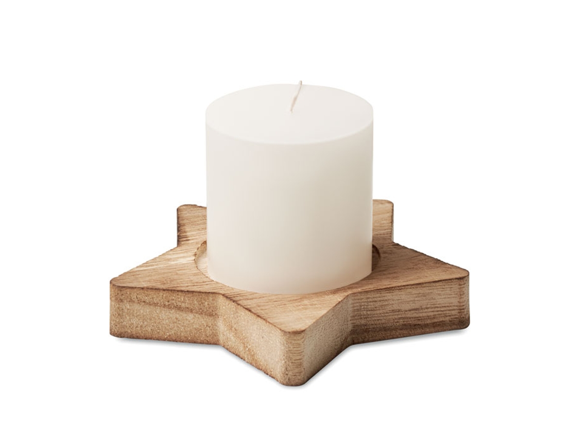Porta Velas Madera MIDOCEAN