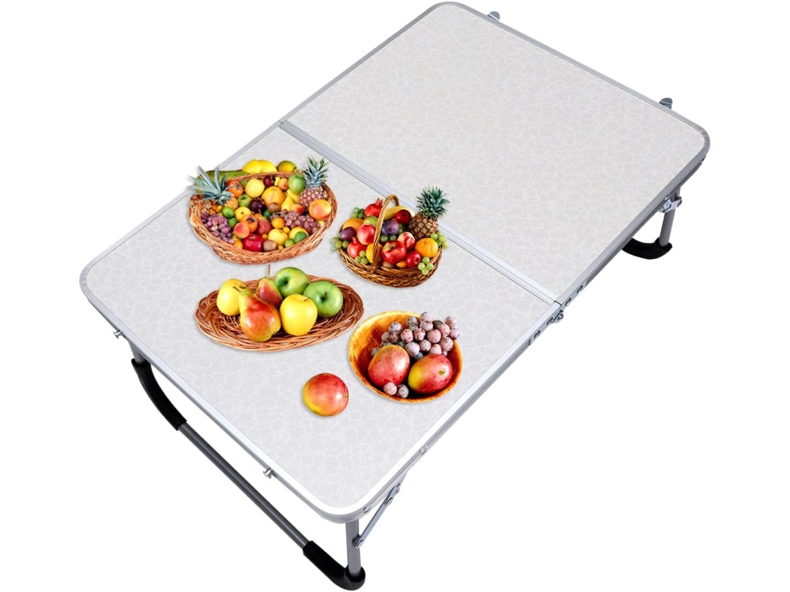 Mesa Dobrável ALIPIS em Alumínio, Aço e Pe portátil para camping