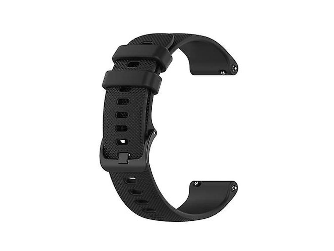 Lurelia Pulseira De Silicone Preta, Compatível Com Relógio Garmin Forerunner 55, Acabamento Moderno