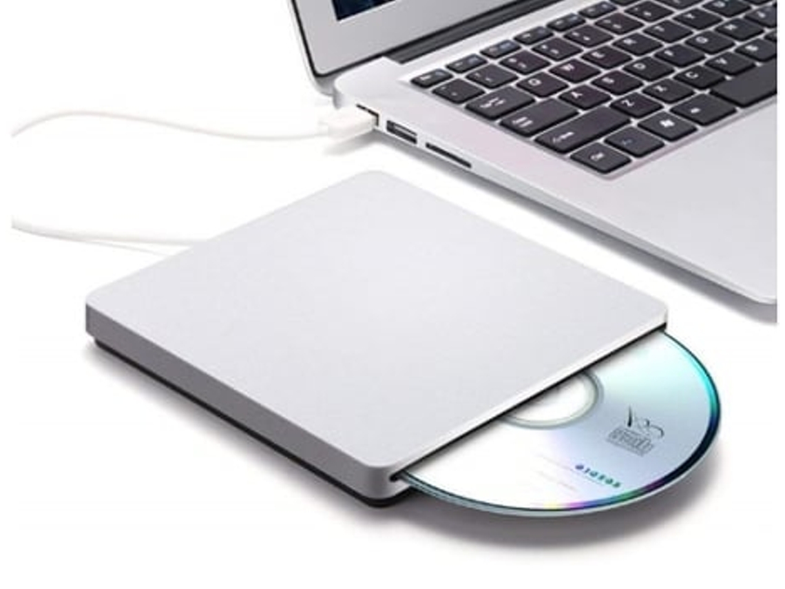 Slot de interface USB para Macbook Pro Air, Mac, PC e laptops, unidade óptica externa, CD/DVD, Panoona