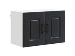 Vidaxl Painel De Lava-louça Kalmar Preto 60 X 31 X 40 Cm