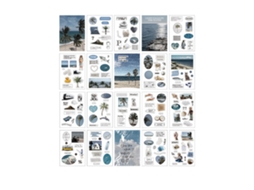 20 Folhas Manual Decoração Tema Adesivos Adesivos Da Moda Adesivos Decorativos Personalizados Suprimentos Para Scrapbooking Litoral