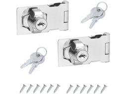 Fechadura de fechadura com chave 2, 2,5 polegadas para portas de armazém e gavetas S/MARCA