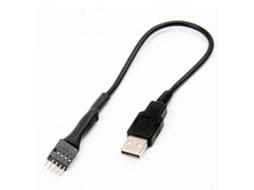 Cabo Extensor De Dados Interno Para Placa Mãe De Pc, 20 Cm, De 9 Pinos Macho Para Usb A Macho Externo Aquaforge