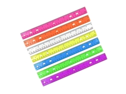Régua Transparente Com Furo, 12 Polegadas 30, 5cm De Comprimento E Escala Dupla Em Centímetros Para Desenhos Matemáticos