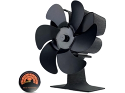 Ventilador De 6 Pás Para Fogão A Lenha, Adequado Para Fogões A Pellets Funciona Sem Eletricidade E Permite Um Controle Preciso Da Temperatura