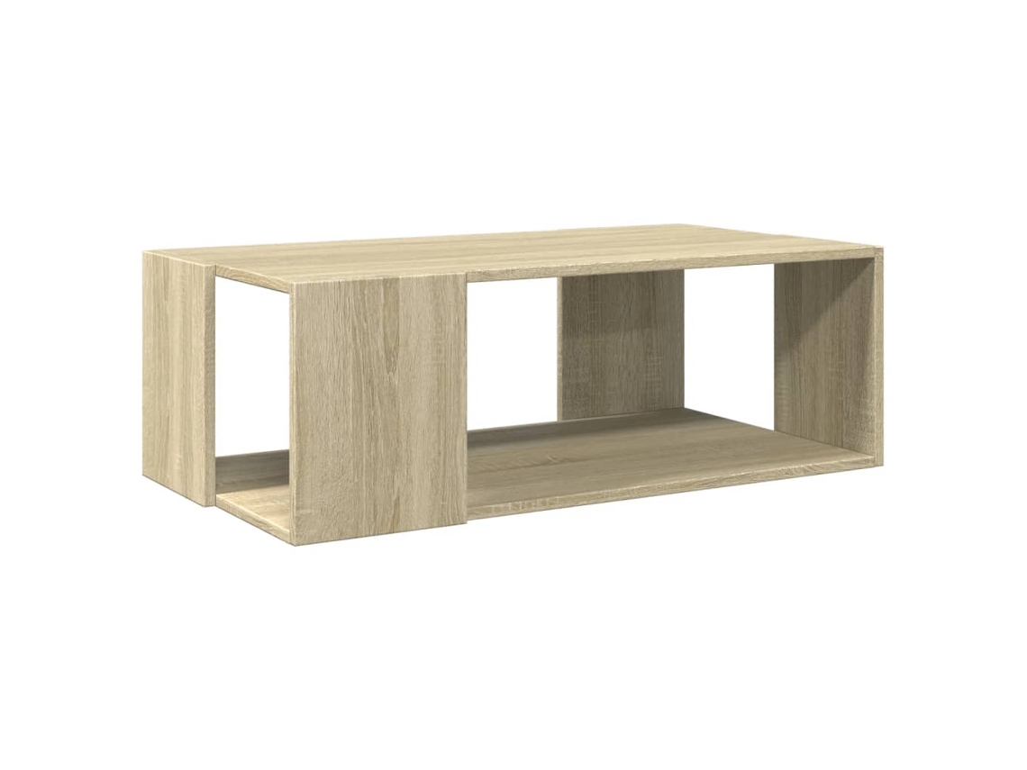 Mesa de centro com design moderno e contemporâneo, 89,5 x 48 x 30 cm, madeira engenheirada na cor carvalho, Dec039021